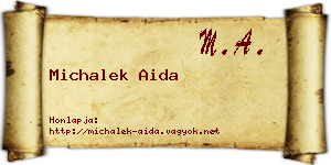 Michalek Aida névjegykártya